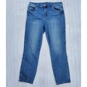 Kut From The Cloth Jeans High Rise Ankle Slim Straight Leg Size 12